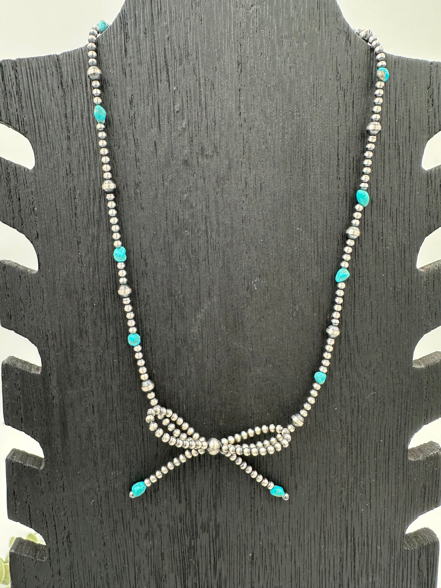 Turquoise Bows Necklace