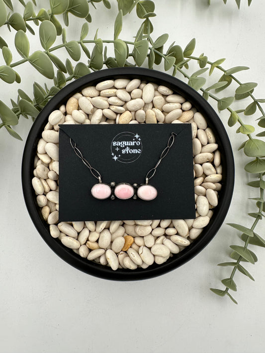 Three Pink Moons Necklace