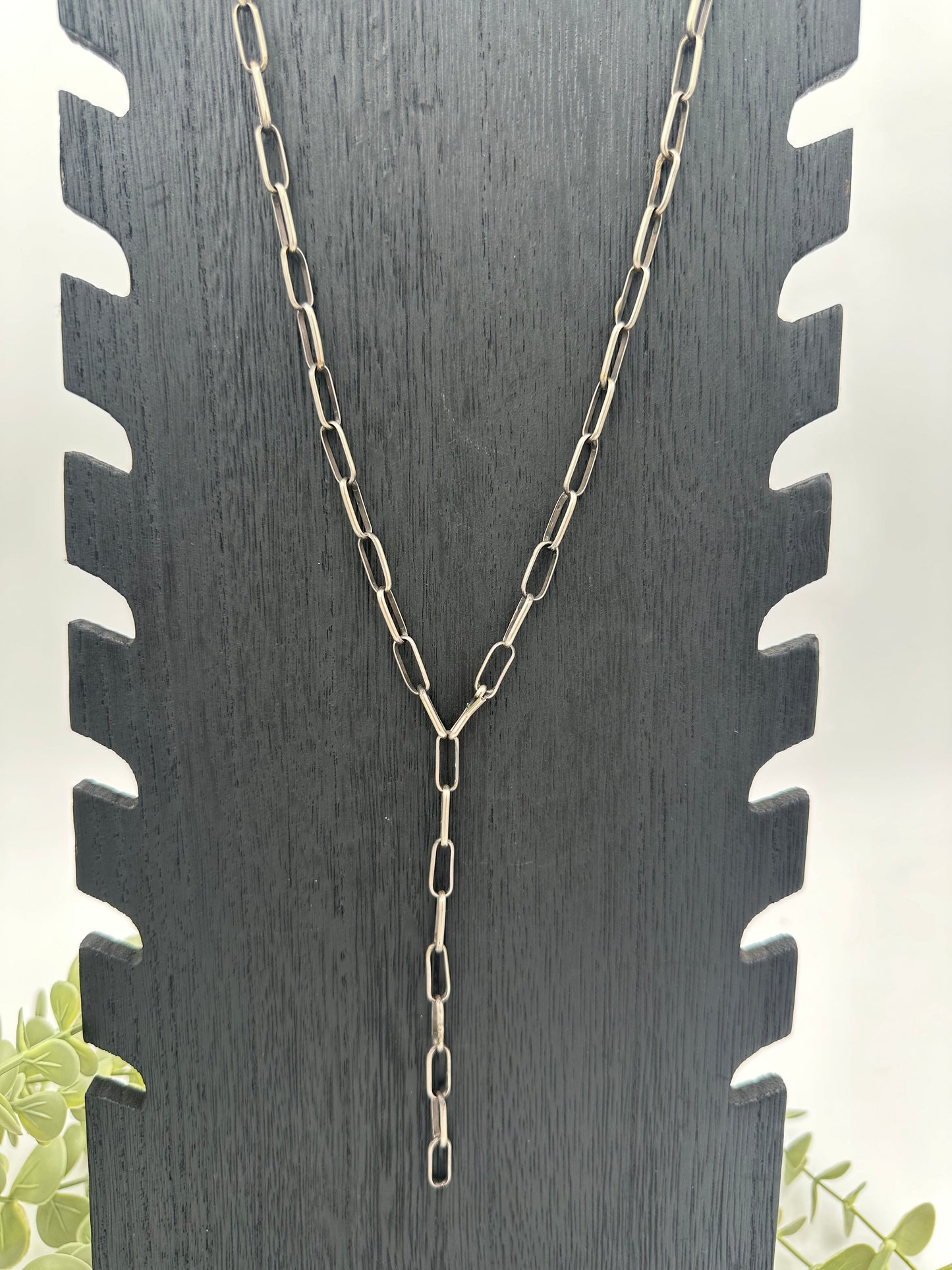 Chain Smokin' Link Lariat Necklace